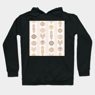 Celtic Talismans Brown Hoodie